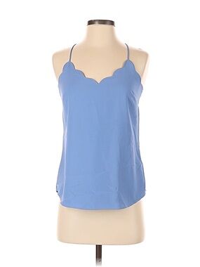 J. Crew Periwinkle Scalloped, Spaghetti Strap, Racerback Camisole